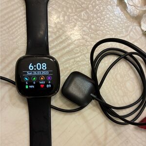 Fitbit Smart Fitness Watch with Black Band